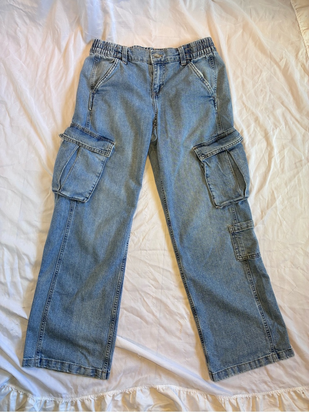 H&M Distressed Baggy Cargo Jeans